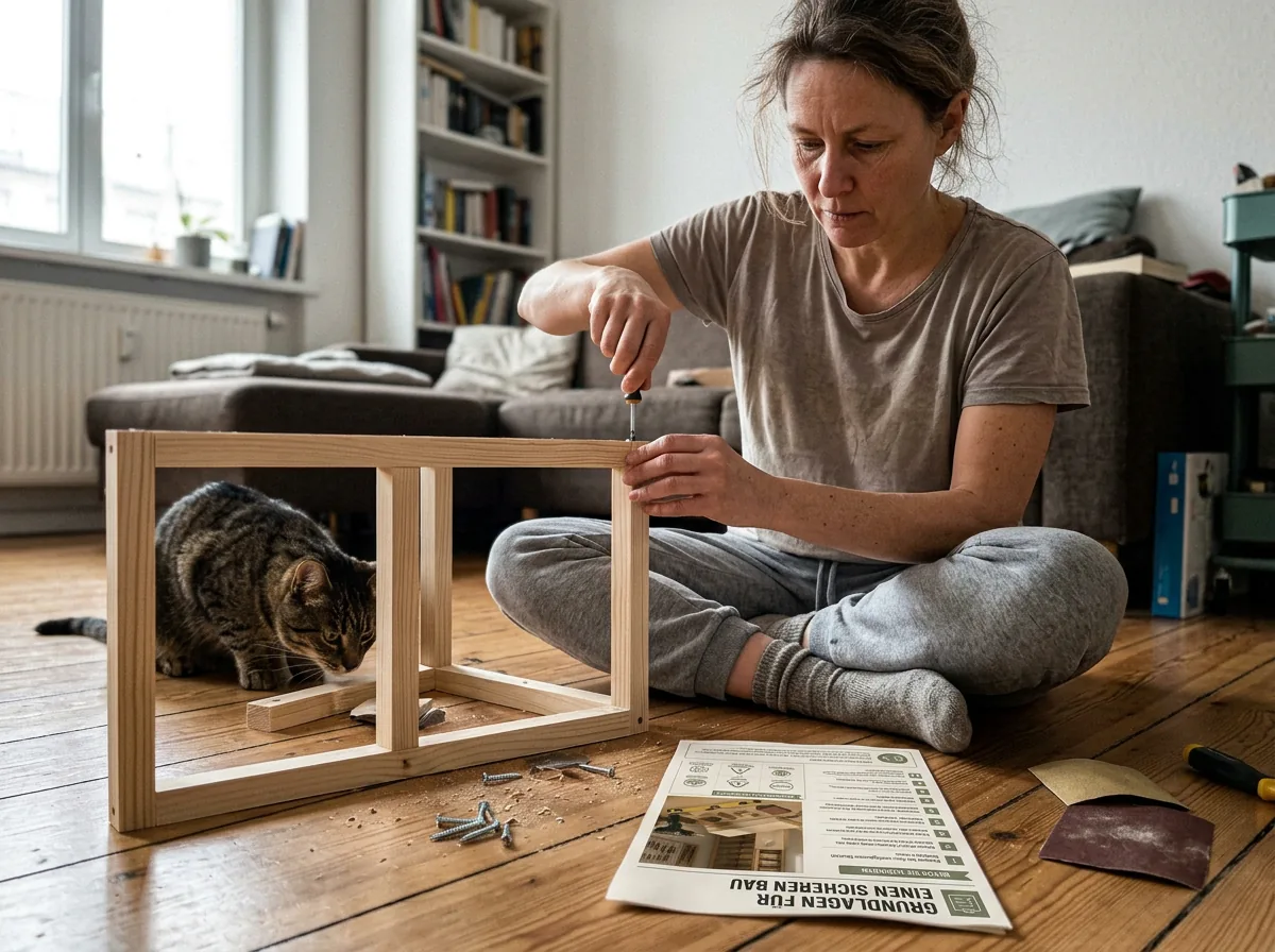 Baupläne für Katzenmöbel aus Holz